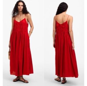 Madewell Tilda Linen Cotton Blend Dress